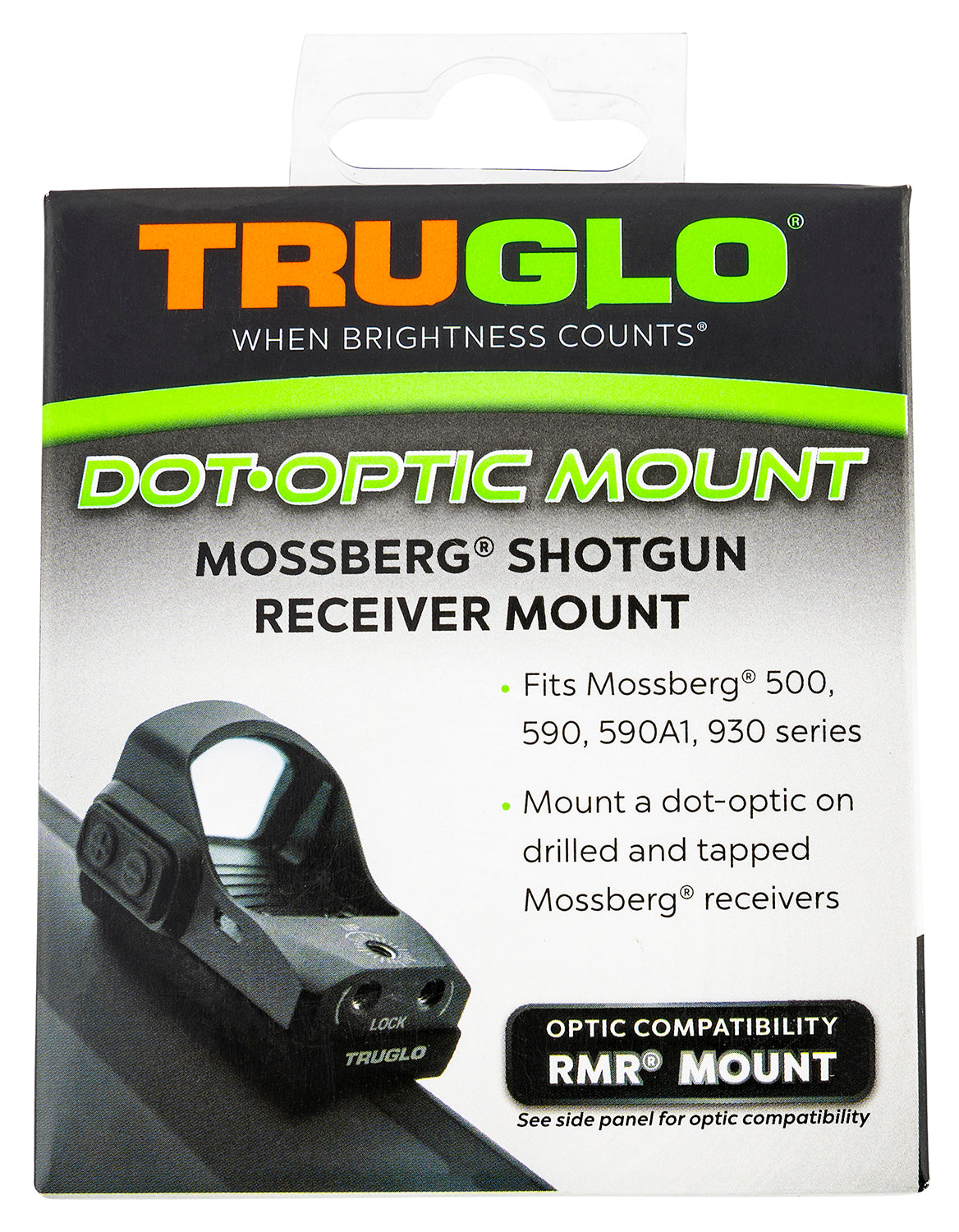 TruGlo TGTG8955M2 Shotgun Receiver Mount for Mossberg - Trijicon RMR Black