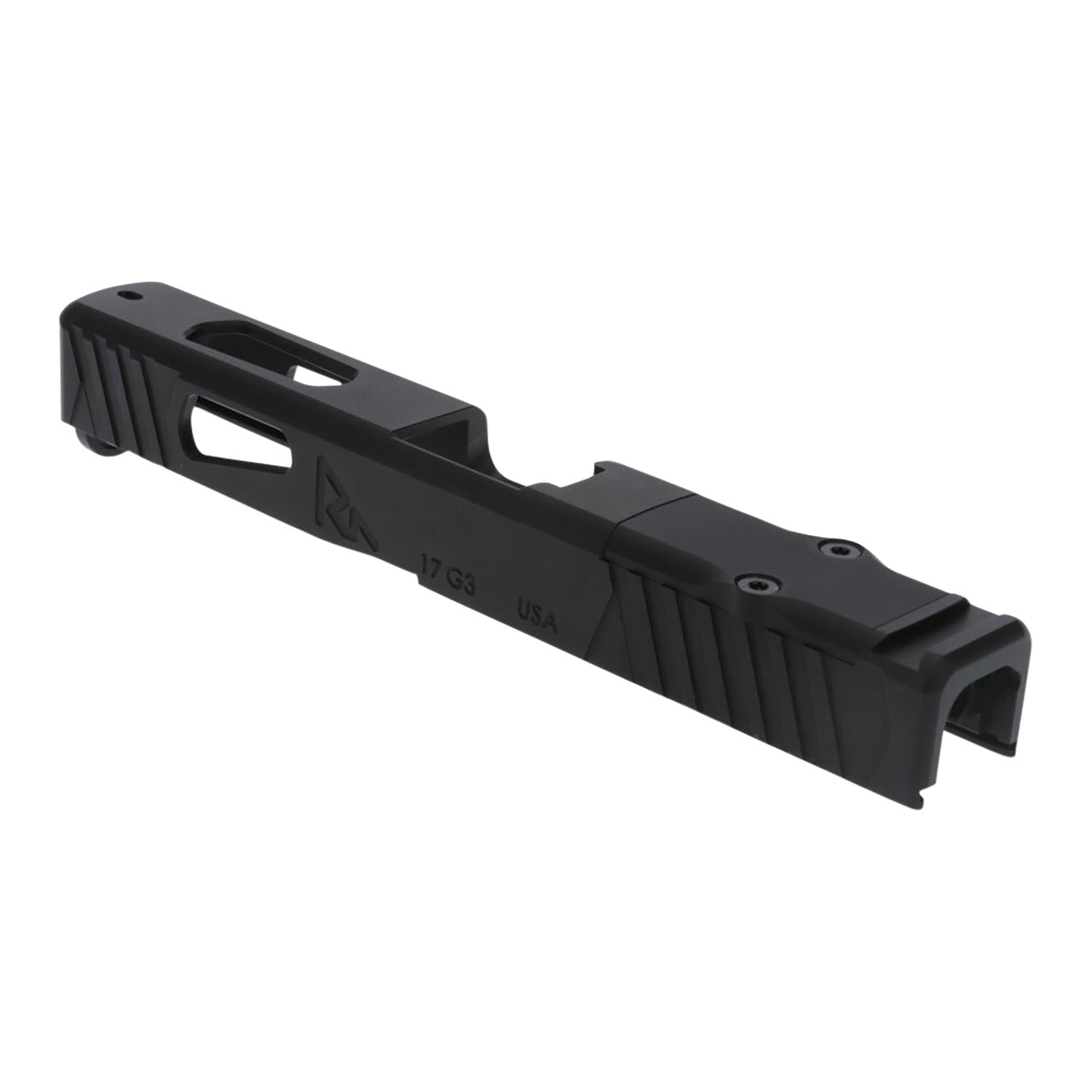 Rival Arms RA10P102A Precision Slide with Front & Rear Serrations QPQ Black for Sig P365XL