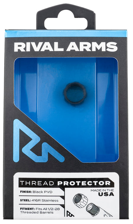 Rival Arms RARA300001A Thread Protector 9mm 1/2"-28 TPI Black PVD 416R Stainless Steel