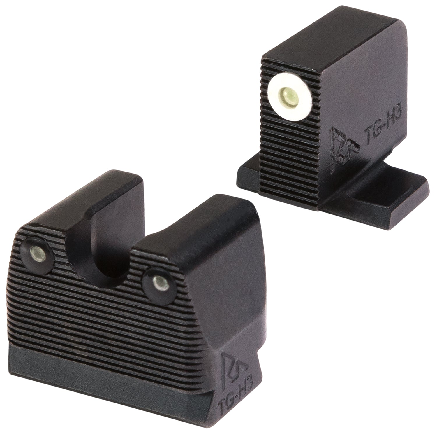 Rival Arms RARA3B231S SIG Sauer 3-Dot Night Sights Green Tritium White Outline Front & Black Outline Rear