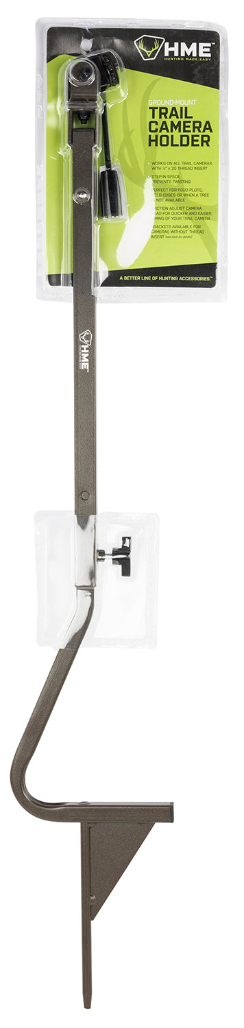HME HMETCHG Ground Mount Trail Camera Holder 26"-36" Adjustable Brown Metal