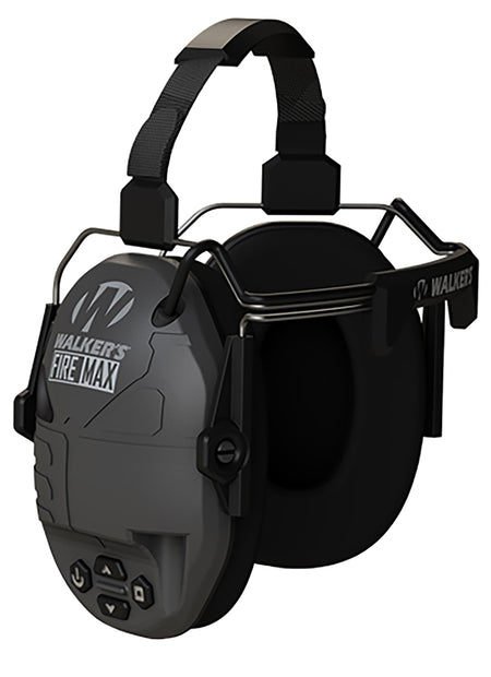 Walker's GWPDFMBTN Firemax Digital BTN Electronic Muff Behind the Neck Black Polymer