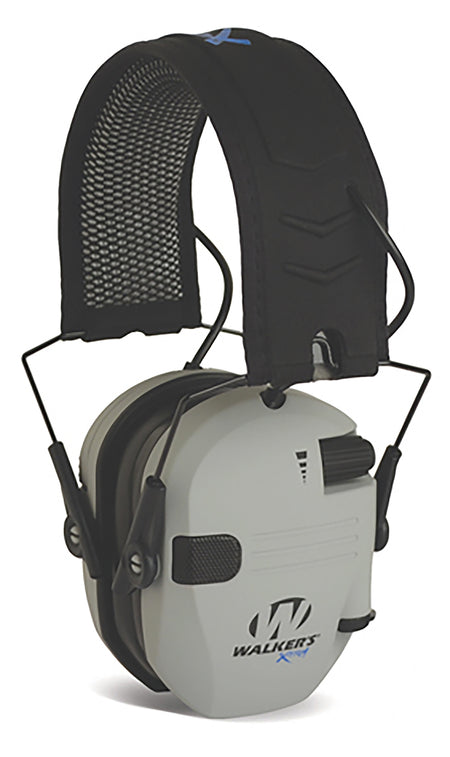 Walker's WPXDRSEMBTGY Razor X-TRM Digital Electronic Muff 21 dB Over the Head Gray/Black with Bluetooth