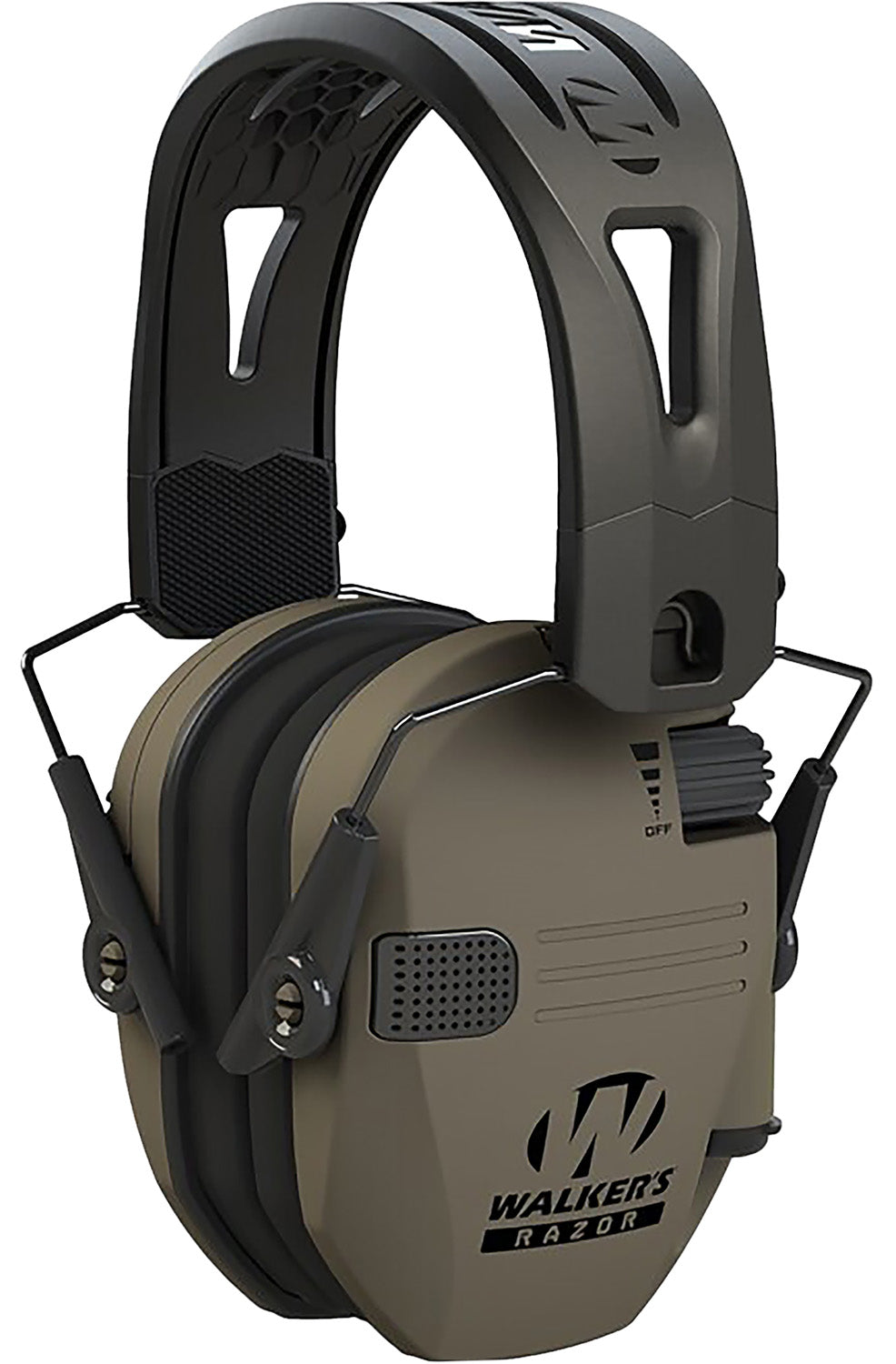 Walker's GWPRSEMRHFDE Razor Tacti-Grip 23 dB Electronic Muff Over the Head Flat Dark Earth/Black Polymer