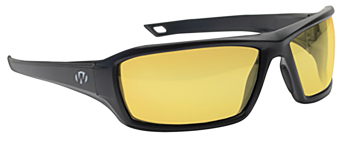 Walker's IKON Forge Ballistic Eyewear - Amber Lens, Matte Black Frame