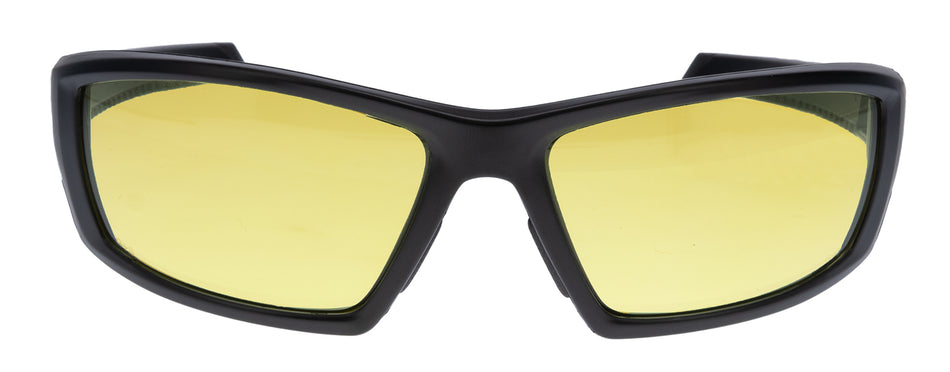 Walker's IKON Vector Ballistic Eyewear - Amber Lens, Matte Black Frame