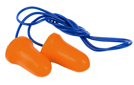 Walker's GWPCORDPLGBKT Corded Foam Ear Plugs 32 dB Orange Blue Cord 50 Pair