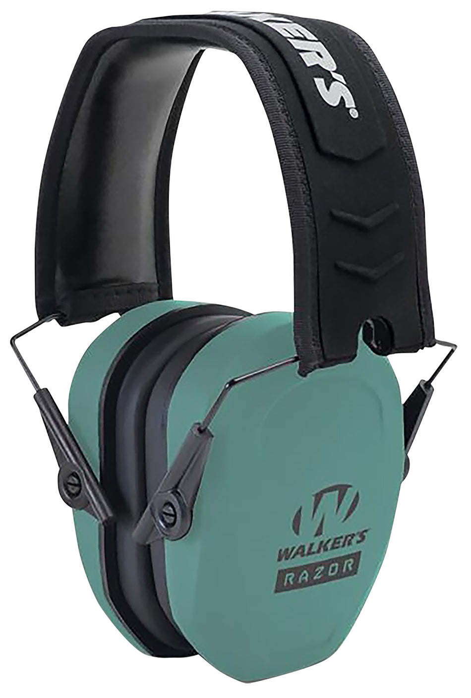 Walker's GWPRSMPASTL Razor Slim Passive Muff 27 dB Over-the-Head Teal/Black Polymer