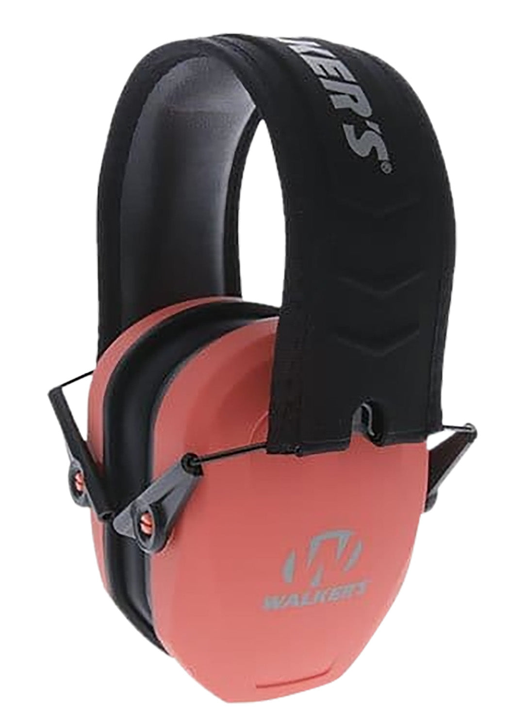 Walker's GWPRSMPASCOR Razor Slim Passive Muff 27 dB Over-the-Head Coral/Black Polymer
