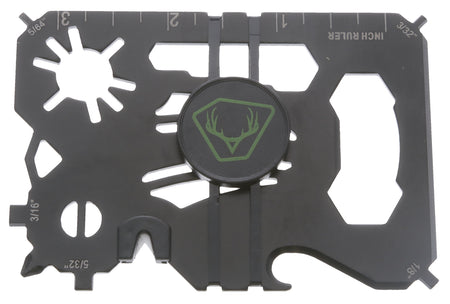HME HMEWMT 20-In-1 Archery Wallet Multi-Tool Black Metal with Broadhead Wrench, Nock Wrench and Allen Sizes
