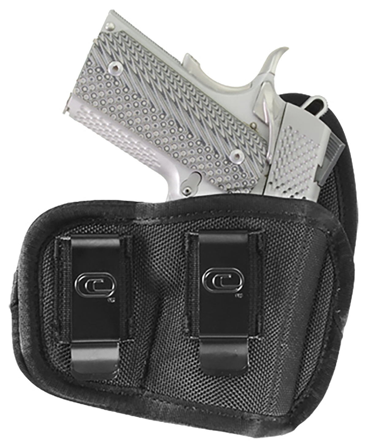 Crossfire Shooting Gear CRFVIGRSA1S2R The Vigor IWB Holster Size 02 Black Ballistic Nylon Dual Belt Clip Right Hand Subcompact 2-2.50" Barrel