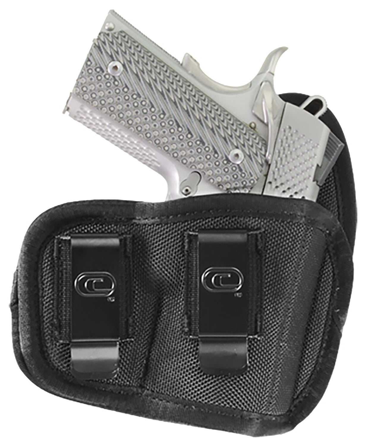Crossfire Shooting Gear CRFVIGRSA1S2R The Vigor IWB Holster Size 02 Black Ballistic Nylon Dual Belt Clip Right Hand Subcompact 2-2.50" Barrel
