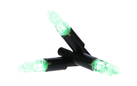 NAP Thunderglo Illuminated Crossbow Nock Green Half Moon - 3 Pack