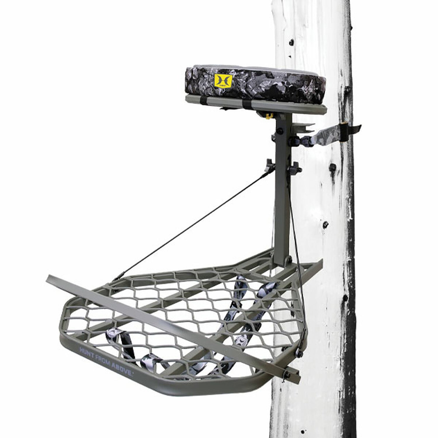Hawk HWKHF2025 Helium Pro Hang-On Tree Stand Gray Aluminum 24"x30"