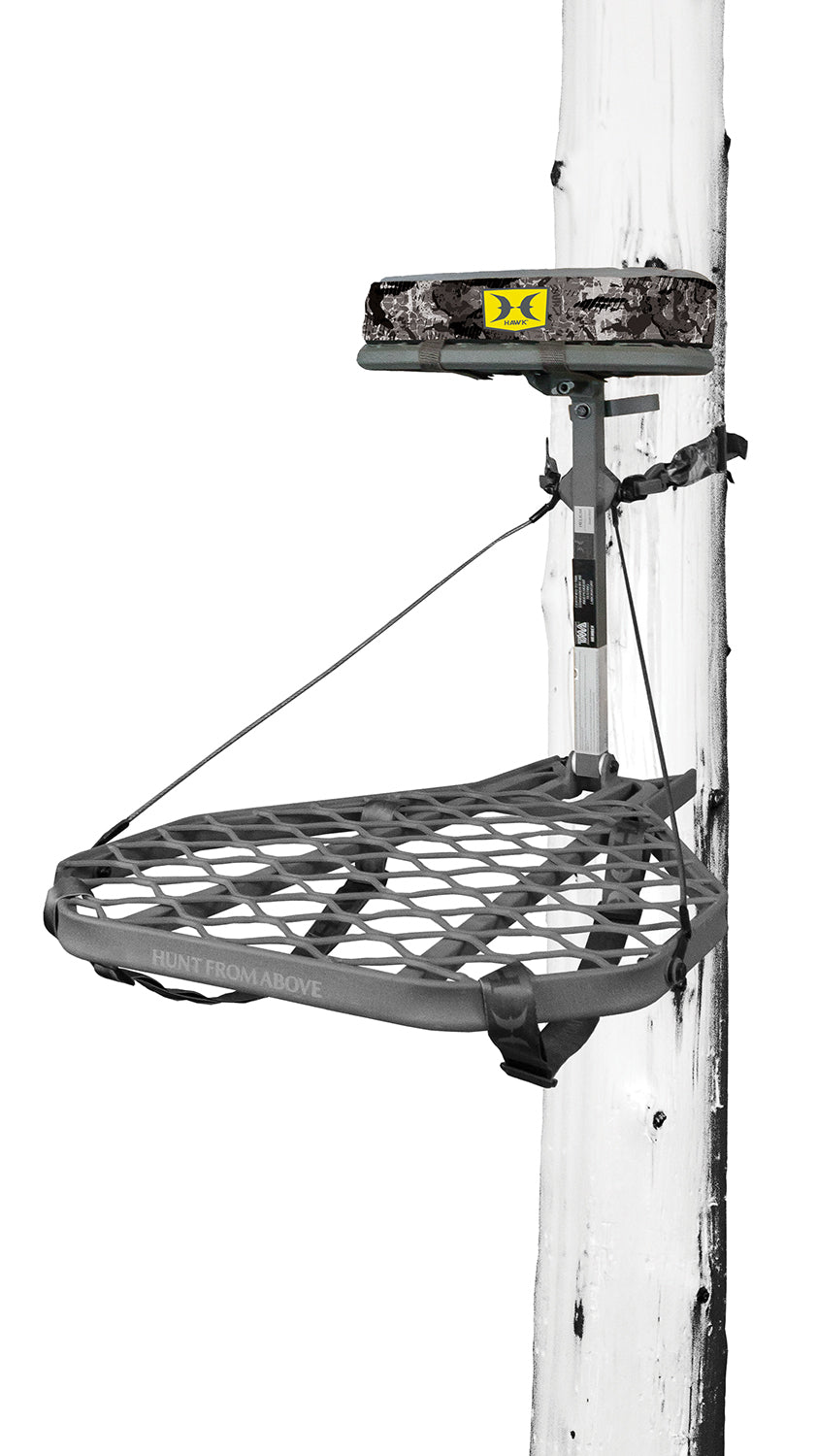 Hawk HWKHF2021 Helium XL Hang-On Tree Stand Gray Aluminum 24"x30"