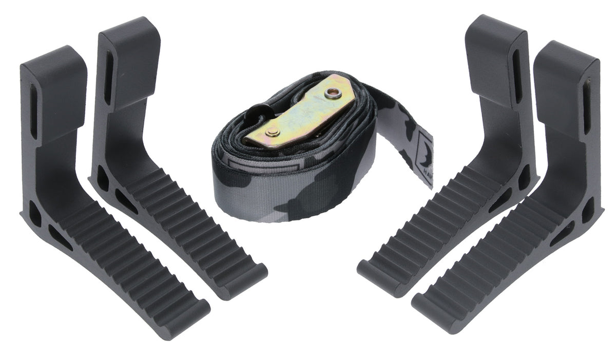 Hawk HWKSTP4PK Monkey Bar Tree Steps Black Aluminum 4-Pack