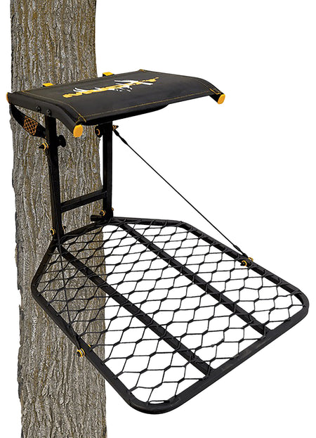 Muddy MUDMFP1080 Boss Hang-On Tree Stand Black Flex-Tek/Steel 24x30 Platform