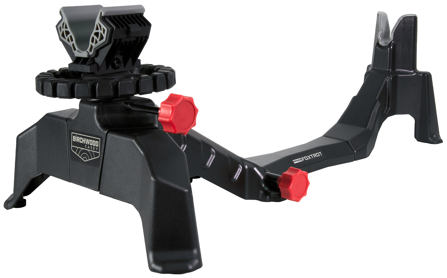 Birchwood Casey CSR Foxtrot Shooting Rest Black Non-Marring with Red Accents and Adjustable Elevation