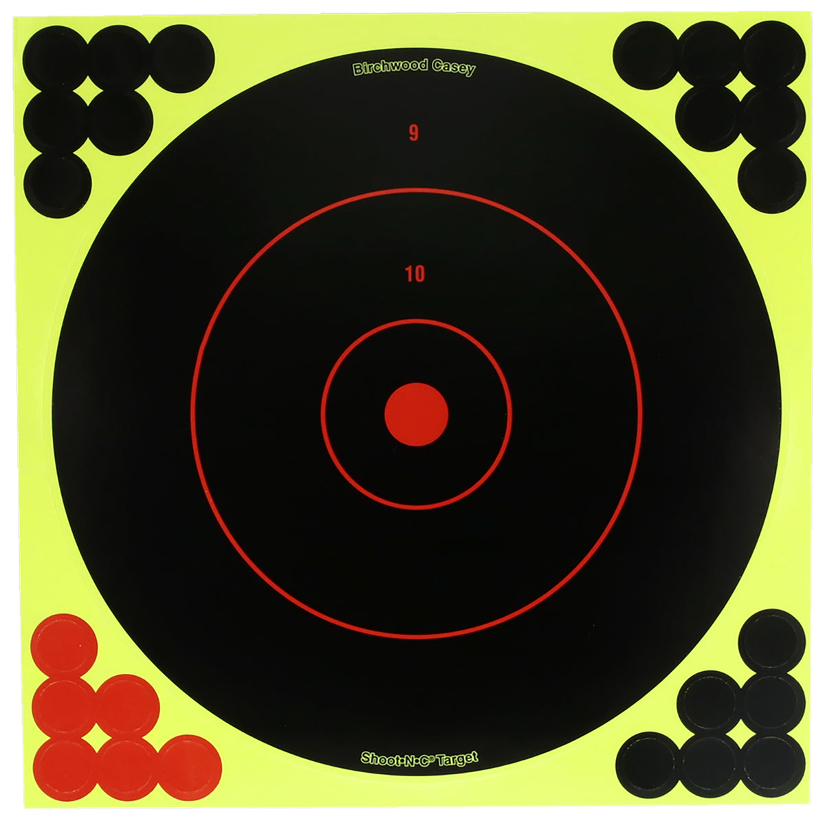 Birchwood Casey TDSNC1225PK 12" Bullseye Adhesive Paper Target Dispenser with Pasters 25 Pack