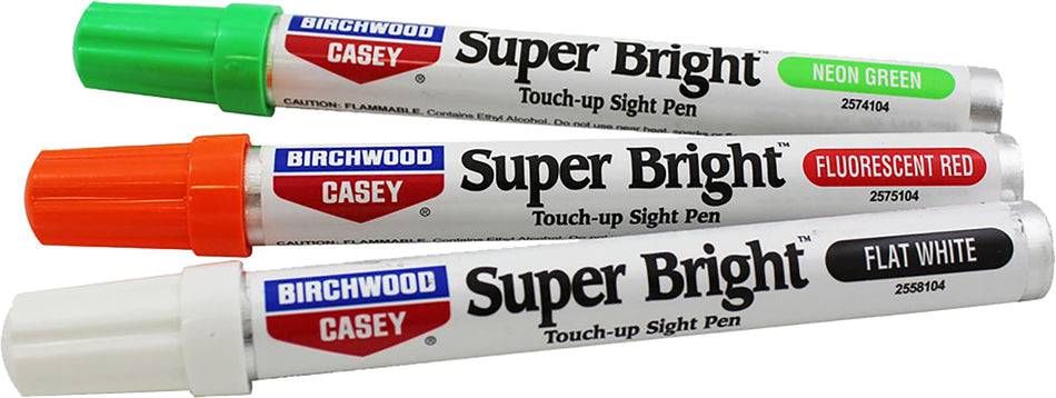 Birchwood Casey 15116 Super Bright Touch-Up Sight Pens Red/White/Green Set