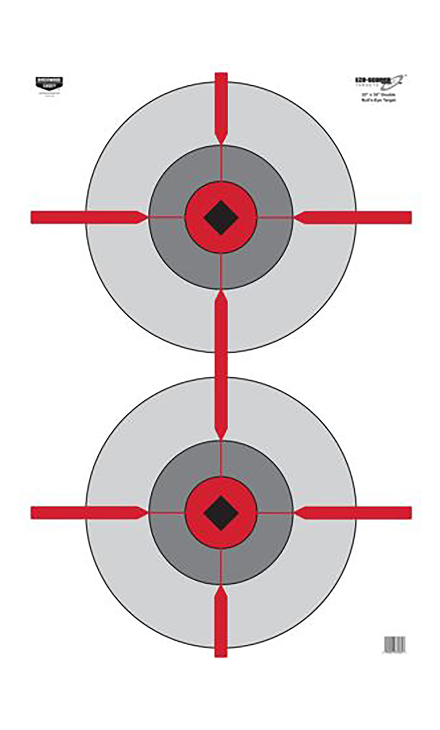 Birchwood Casey 37031 EZE-Scorer Bullseye Paper Target 23" x 35" High-Contrast 100 Per Package