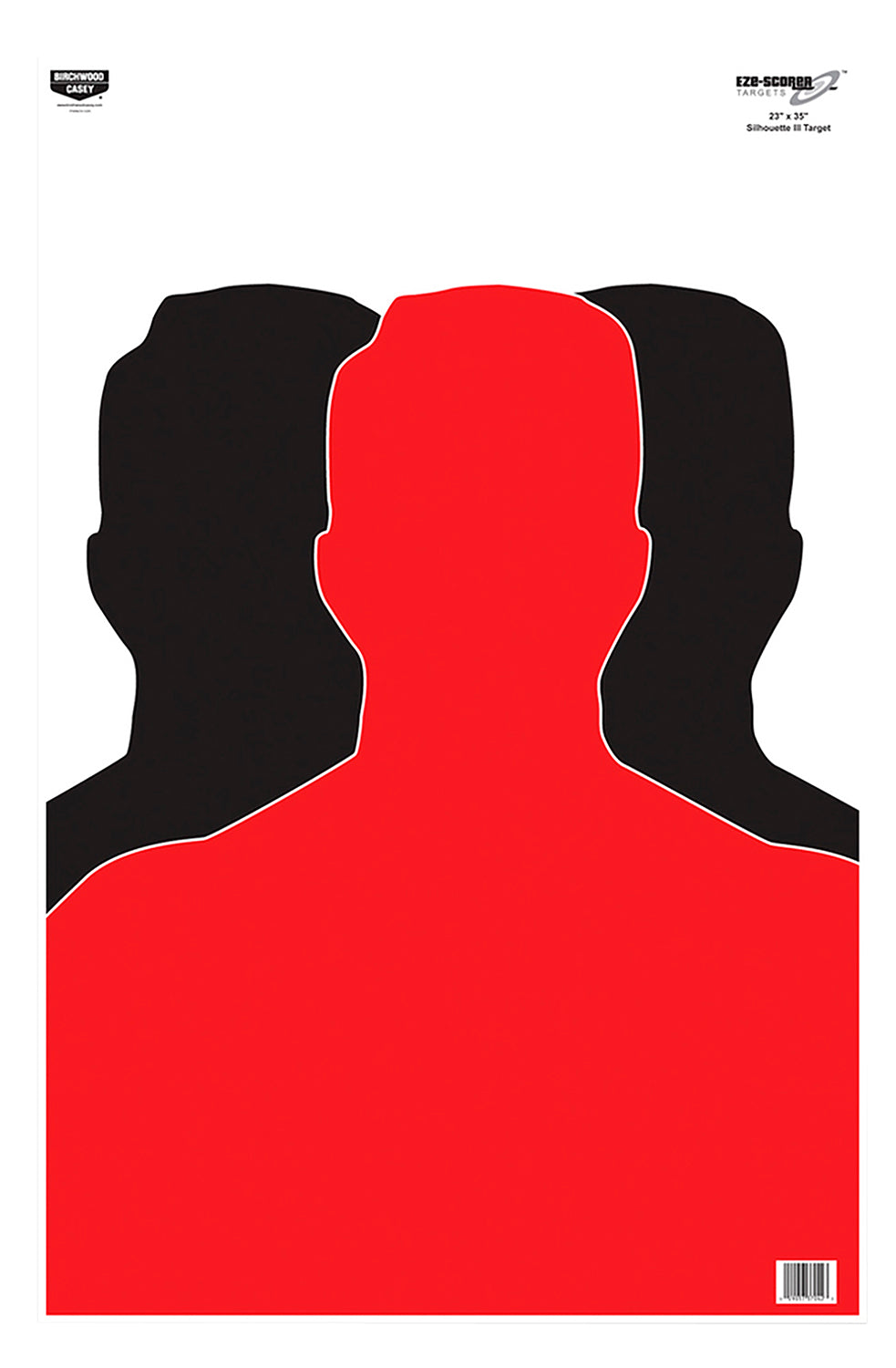 Birchwood Casey 37042 EZE-Scorer Silhouette Paper Target 23" x 35" Indoor/Outdoor 100 Per Package