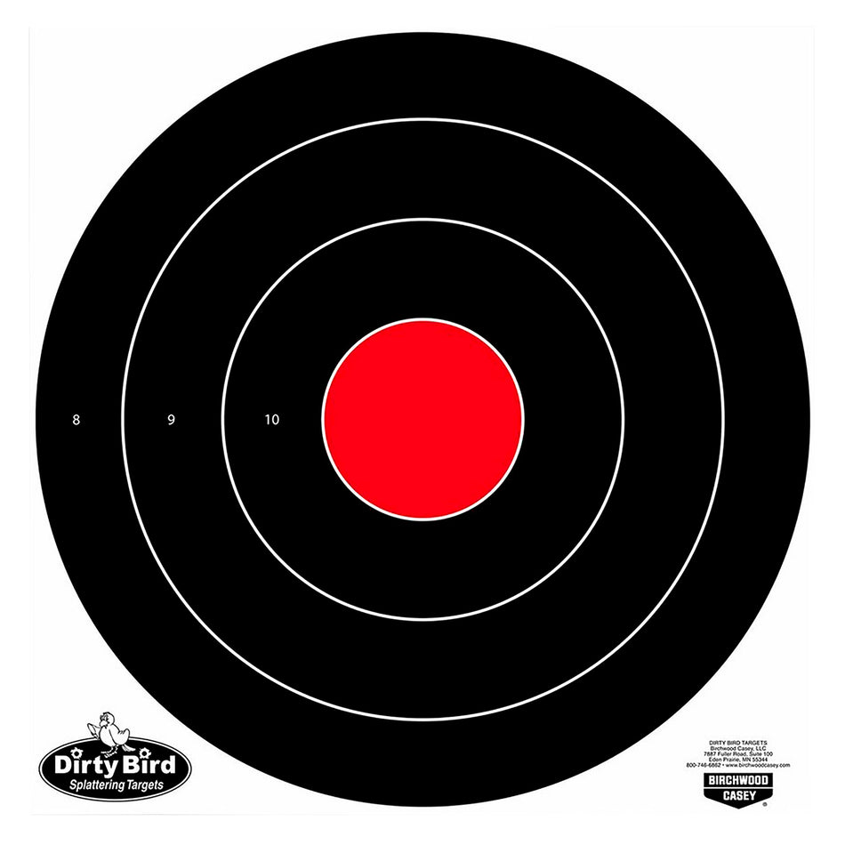 Birchwood Casey 35181 Dirty Bird Bullseye Tagboard Target 17.25 Inch 100 Pack