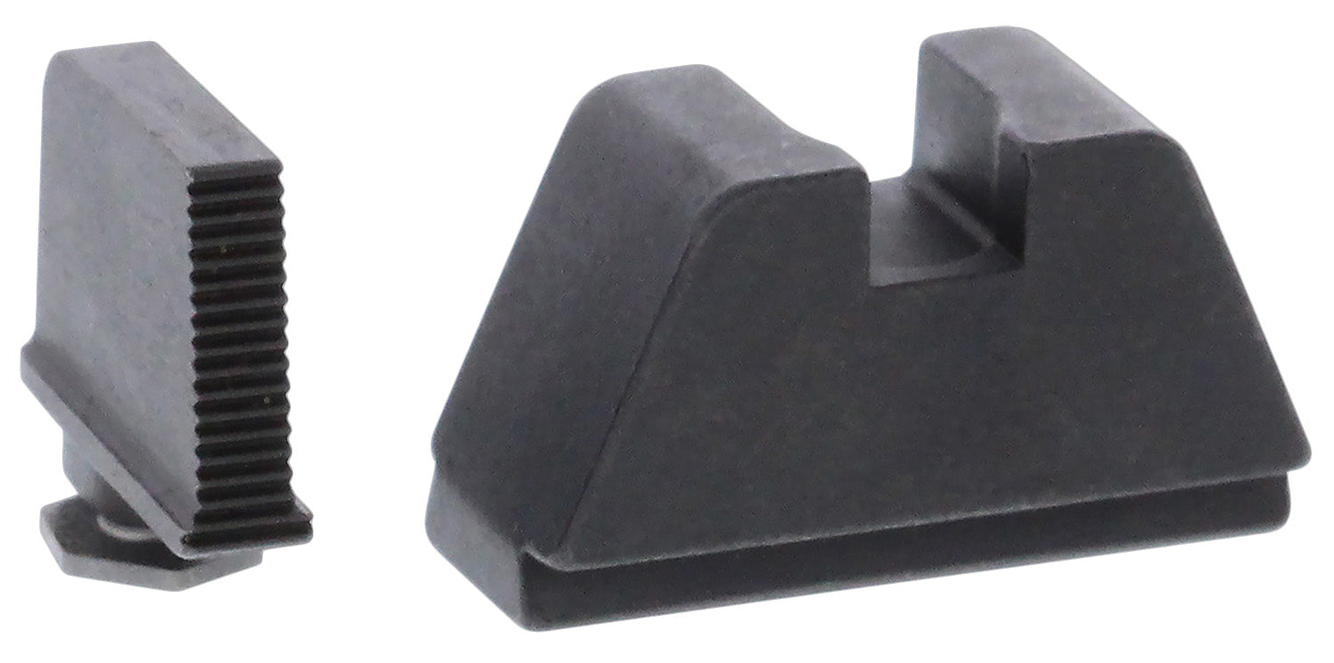 AmeriGlo GL470 Optic Compatible Sight Set for Glock 2XL Tall Black Serrated Front & Flat Black Rear