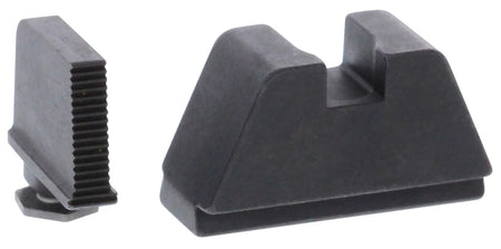 AmeriGlo GL470 Optic Compatible Sight Set for Glock 2XL Tall Black Serrated Front & Flat Black Rear