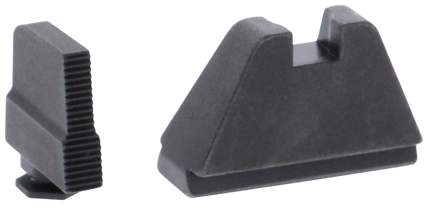 AmeriGlo GL507 Optic Compatible Sight Set for Glock 5XL Tall Black Serrated Front & Flat Black Rear
