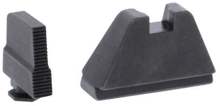 AmeriGlo GL507 Optic Compatible Sight Set for Glock 5XL Tall Black Serrated Front & Flat Black Rear