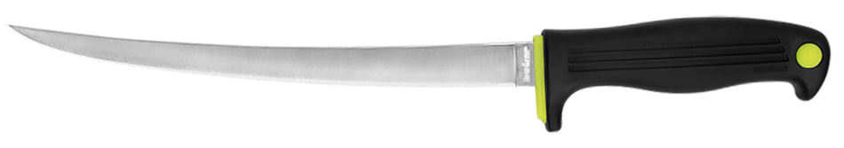 Kershaw 1259X Clearwater 9" Fixed Fillet Knife Plain Satin 420J2 SS Blade Black Co-polymer Handle with Sheath