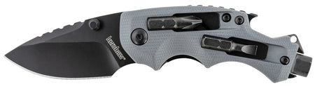 Kershaw 8720 Shuffle DIY Folding Knife 2.40" Drop Point Black Oxide 8Cr13MoV Blade Gray Glass-Filled Nylon Handle