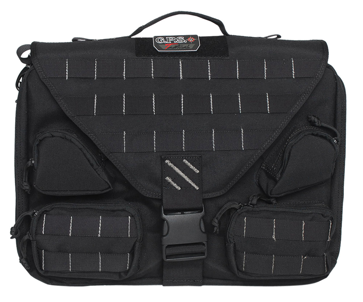 GPS Bags T1350BCB Tactical Briefcase Black 1000D Polyester with Handgun Holster & Padded Laptop Compartment