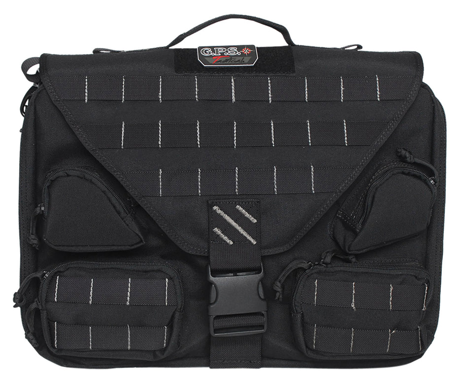 GPS Bags T1350BCB Tactical Briefcase Black 1000D Polyester with Handgun Holster & Padded Laptop Compartment