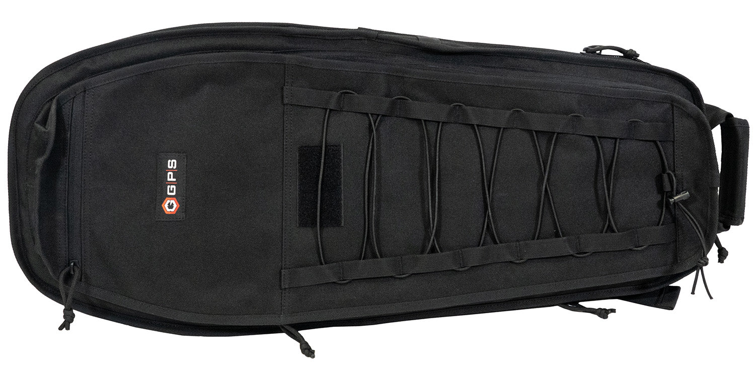 GPS Bags SRC30 Single Covert Rifle Case 30" Black 600D Polyester with MOLLE Panel & Lockable Zippers