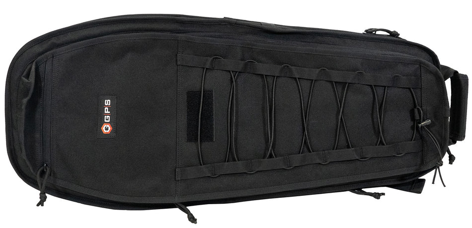GPS Bags SRC30 Single Covert Rifle Case 30" Black 600D Polyester with MOLLE Panel & Lockable Zippers