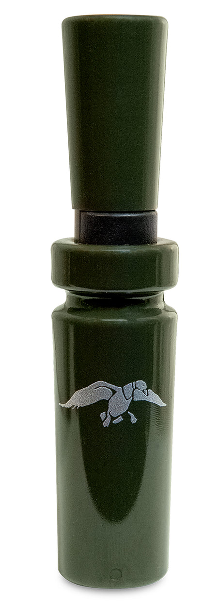 Duck Commander DCRDC200 RDC200 Open Duck Call Double Reed Green Acrylic with Built-In Suppressor