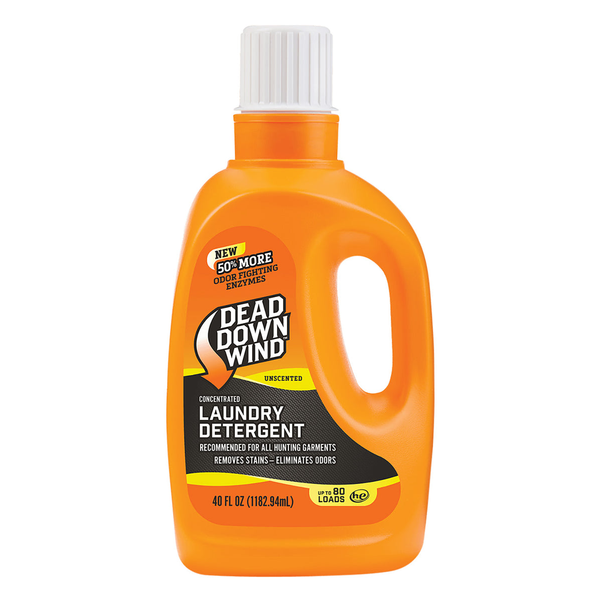Dead Down Wind 114018 Enzyme Odor Eliminator Unscented Laundry Detergent 40oz Jug
