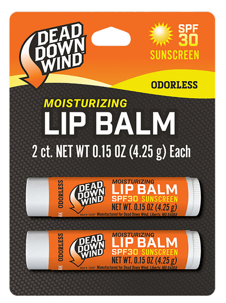 Dead Down Wind 1249BC Unscented Lip Balm 0.15 oz SPF 30 Broad Spectrum Sunscreen