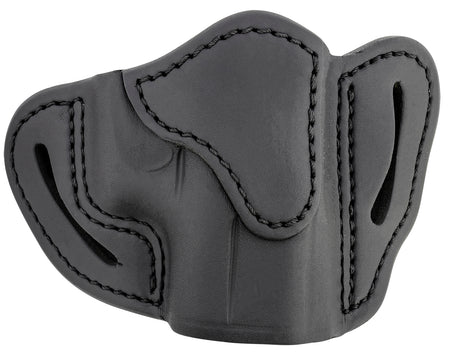 1791 Gunleather BHC Optic Ready OWB Compact Holster Stealth Black Leather - Glock 43/Sig P365/Walther PPK RH
