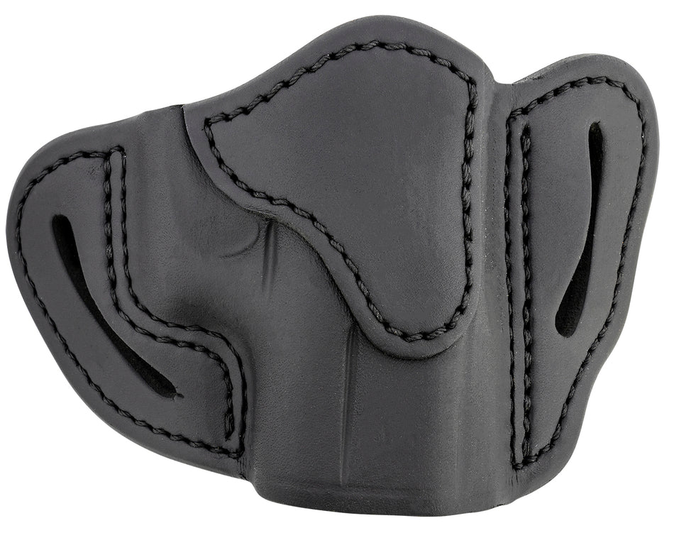 1791 Gunleather BHC Optic Ready OWB Compact Holster Stealth Black Leather - Glock 43/Sig P365/Walther PPK RH
