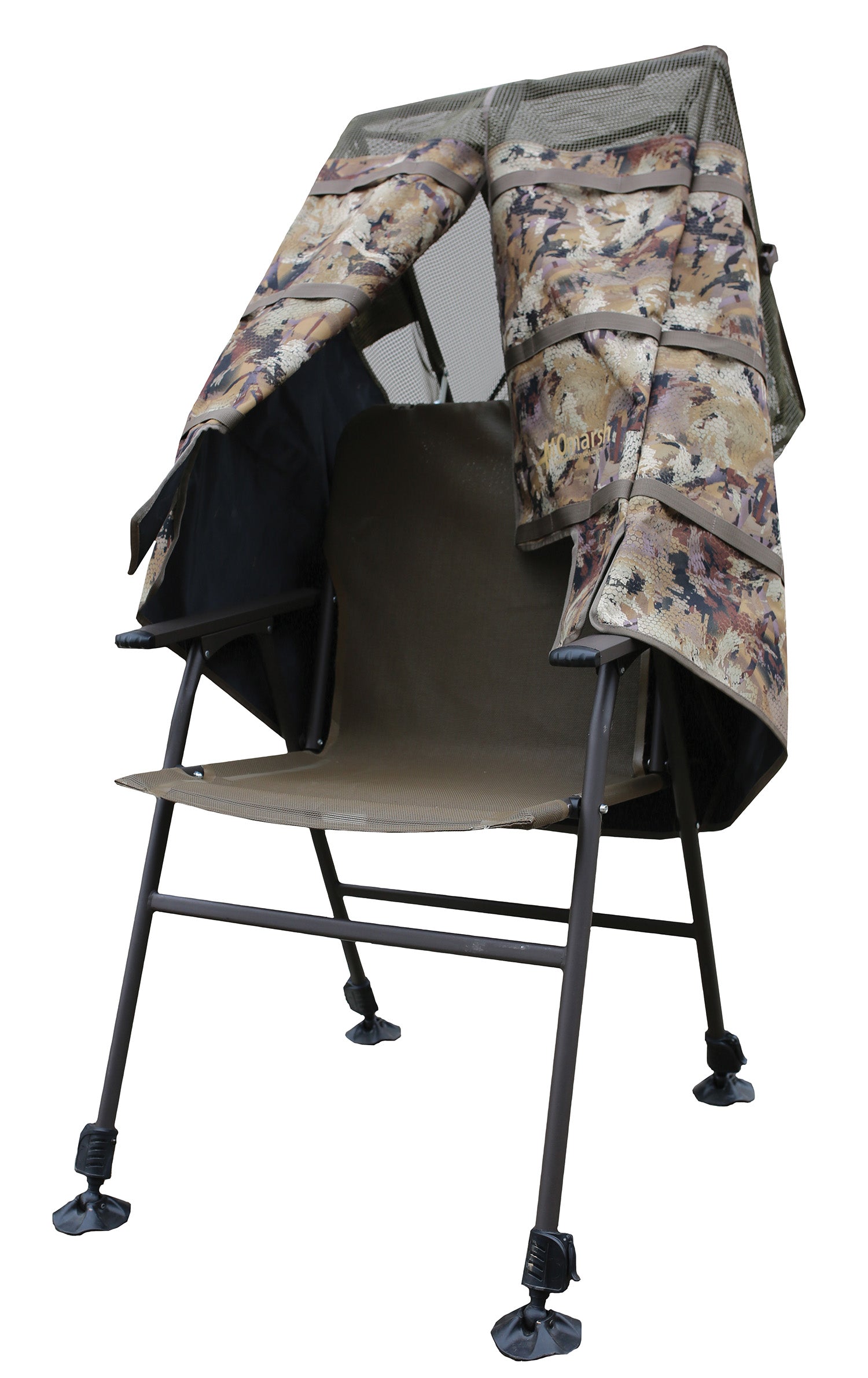 MOmarsh 31518 Invisi-Chair Shallow Water Vertical Blind Camo Adjustable