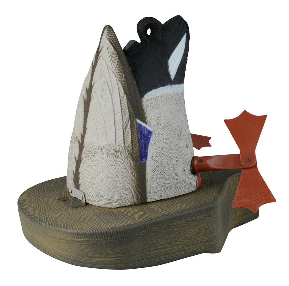 Higdon Outdoors 53012 XS Crazy Kicker Mallard Drake Motion Decoy, Black/Gray, 12V Li-ion with Timer