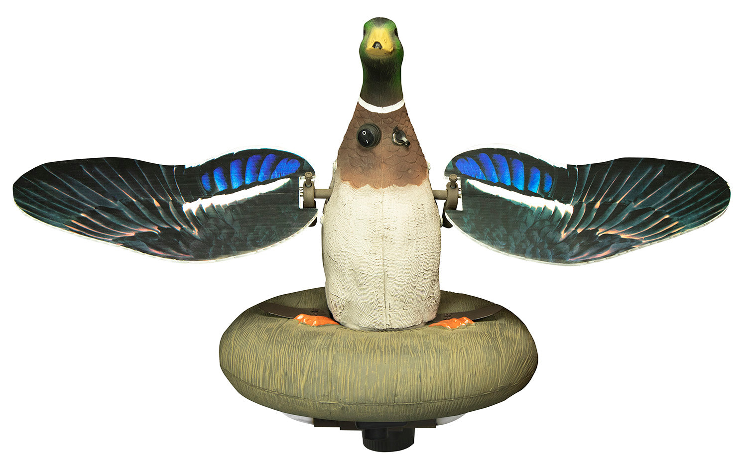 Higdon Outdoors 53077 XS Splashing Flasher Mallard Drake Motion Decoy, Multi-Color with Built-In Timer
