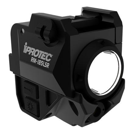 iProtec IPRSPS0003 RM185LSR Rail-Mount Firearm Light with Red Laser 185 Lumen Black