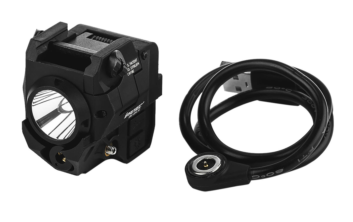 iProtec 6751 RM185LSG Rail-Mount Firearm Light with Green Laser 185 Lumen Black