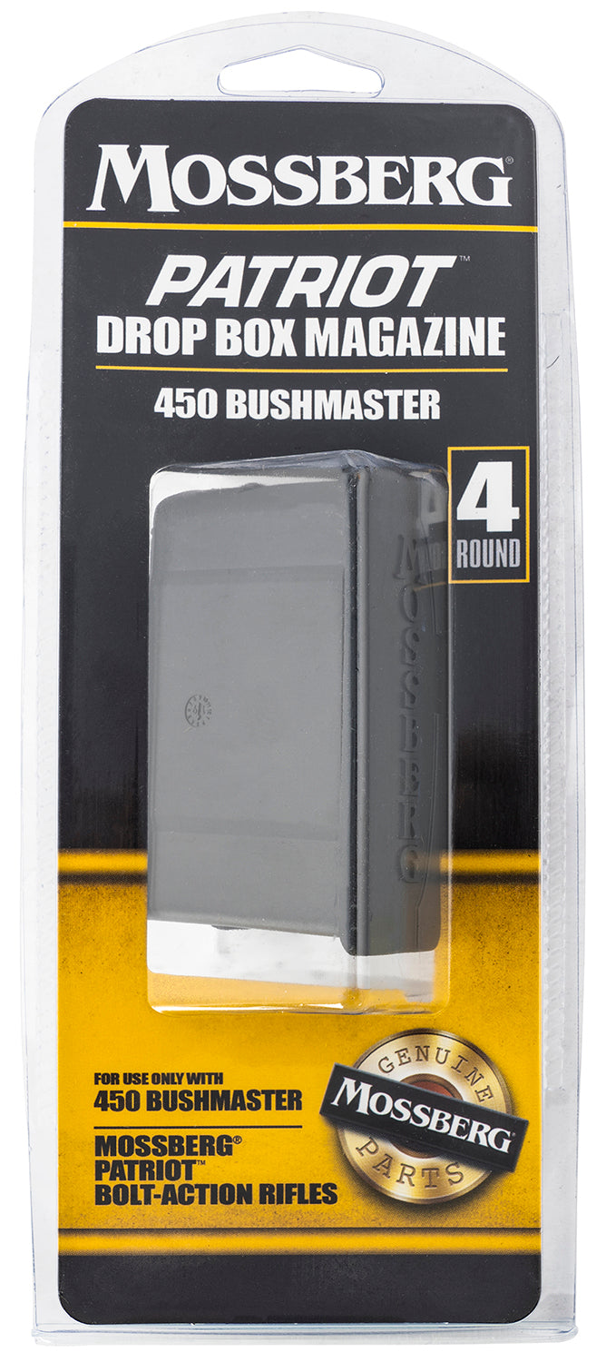 Mossberg 95037 Patriot Drop Box Magazine 4rd 450 Bushmaster Bolt Action Black