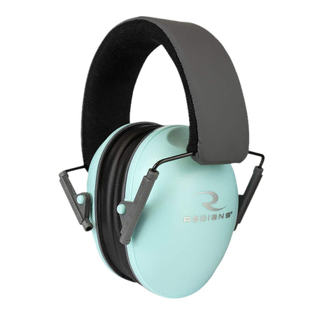 Radians LS0820CS Lowset Passive Earmuff 21 dB Over-the-Head Aqua Blue/Black Women 1 Pair