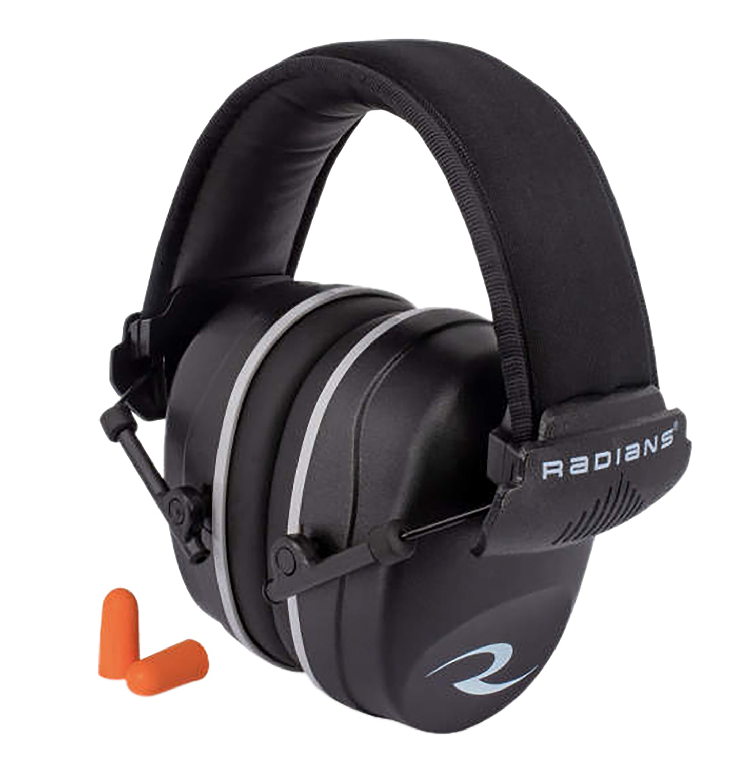 Radians R2500CS R2500 Passive Earmuff 25 dB with Earplugs 32 dB Over the Head Orange/Black Adult 1 Pair